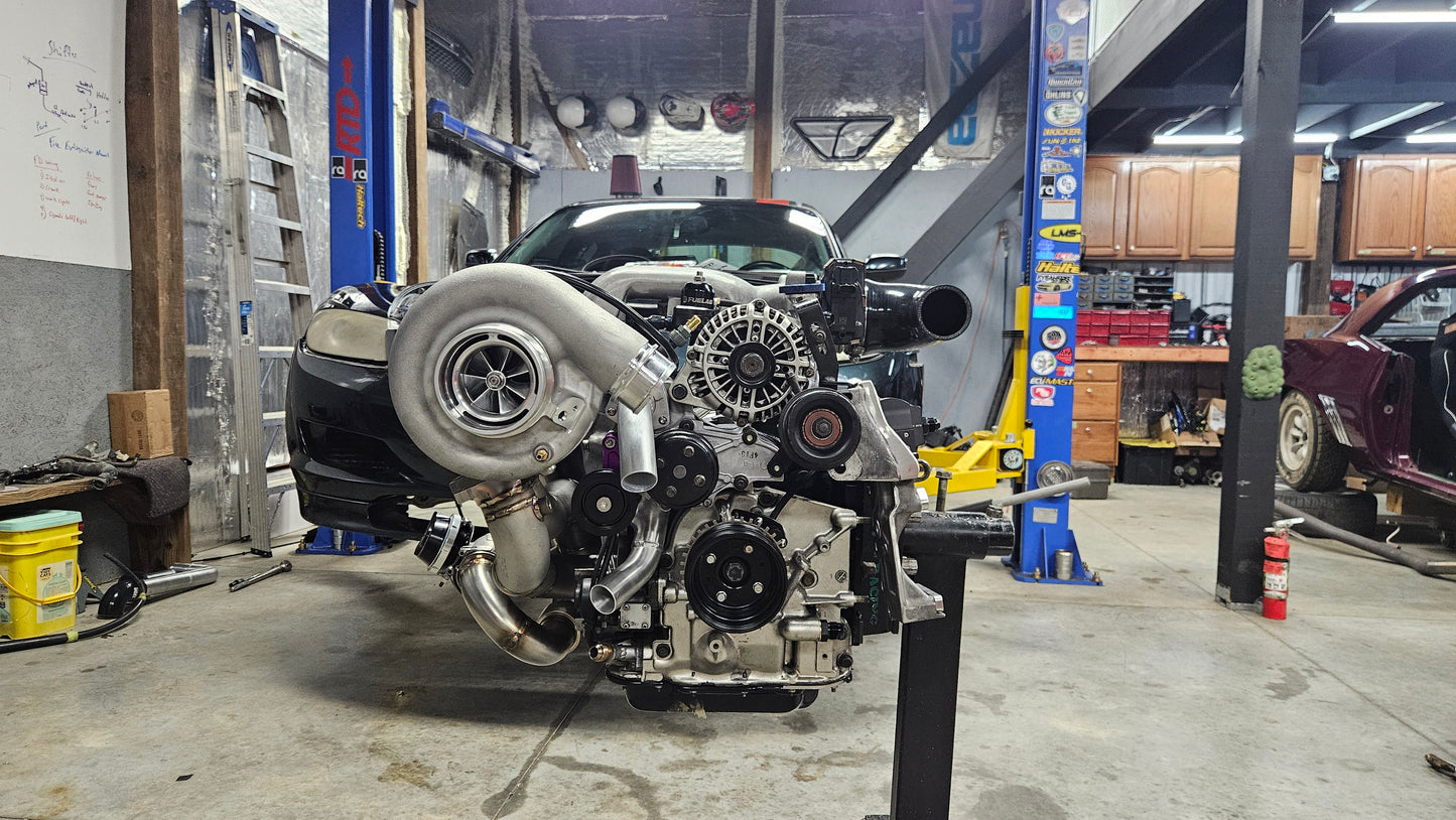 RX8 13b REW Engine Swap Turbo Manifold and Downpipe